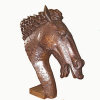 horse head statue