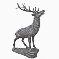 Garden stag statue