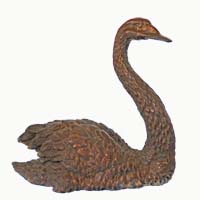 Bronze swan