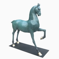 Life size bronze horse statue