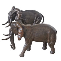 Bronze elephant statue