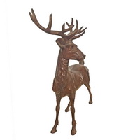 Bronze deer statue