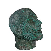 Modern bronze head