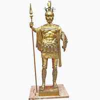 Roman soldier bronze statue