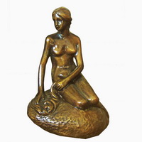 little Mermaid bronze statue