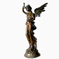 Bronze angel figurines