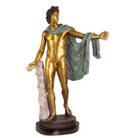 Bronze boy statue