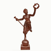 Bronze lady statue