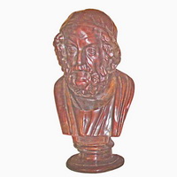 Bronze bust statue