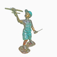 Bronze children statues