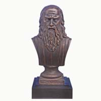 Bronze Da Vinci bust