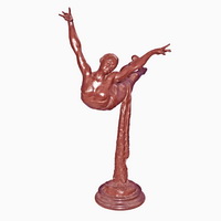 Bronze dancer statue