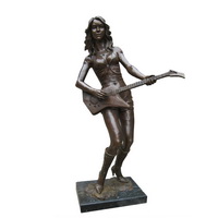 Life size bronze statues