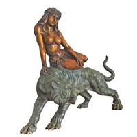 Bronze tiger statue