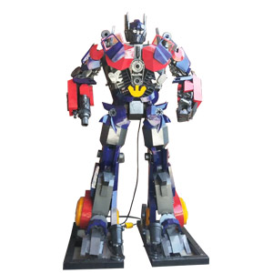 Metal Optimus transformer