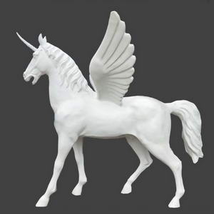 Large unicorn statue