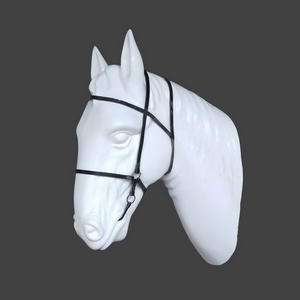 Fiberglass horse head sculpture