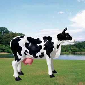 Fiberglass cow statues