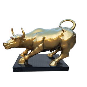 Fiberglass Wall Street bull statue