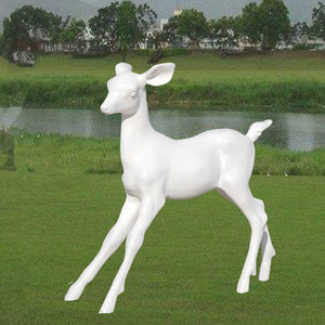 large deer statue