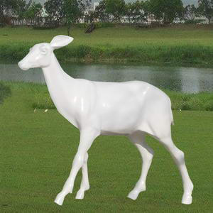 large outdoor deer statues