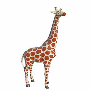 Life size giraffe statue