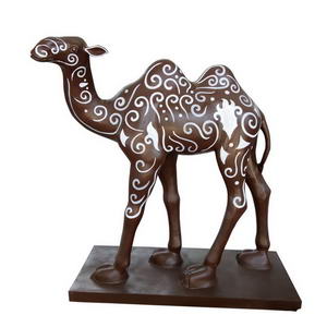 Painted camel statue