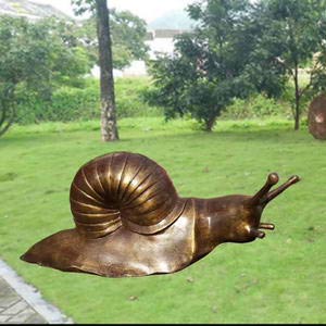 snail garden statue