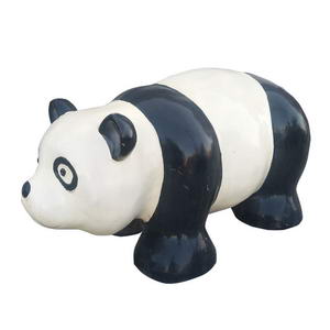 painted panda statue