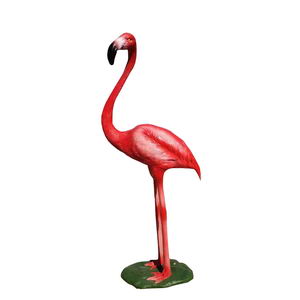 large flamingo statue