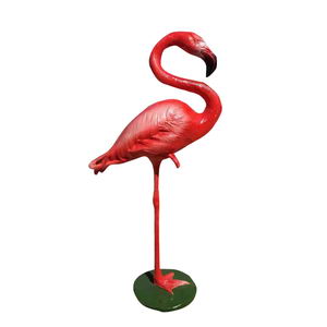 Garden flamingo statue