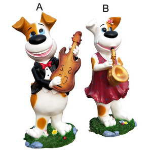 Cartoon dog statue