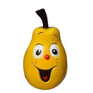 Cartoon pear sculpture