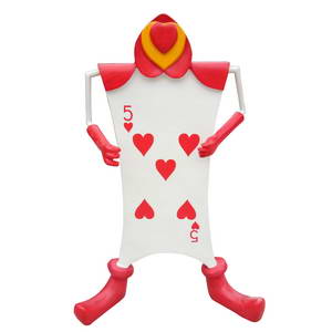 Cartoon poker sculpture