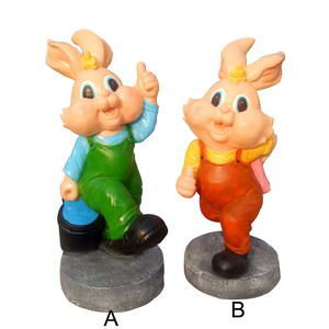 Rabbit cartoon statue