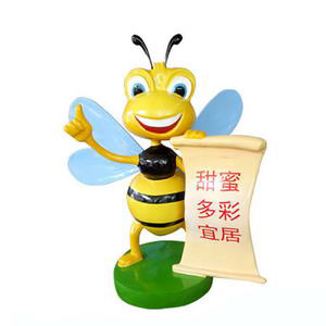 cartoon bee statue