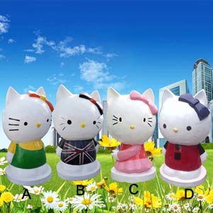 Cartoon cat statues