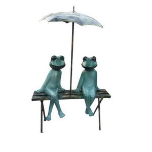 Cartoon frog bench