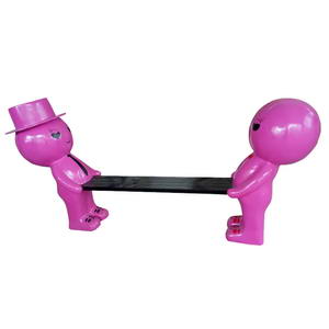 Cartoon statue bench