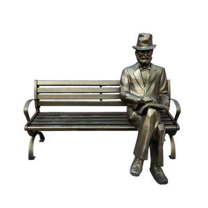 Bench garden statues