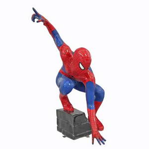 Fiberglass spider man statue