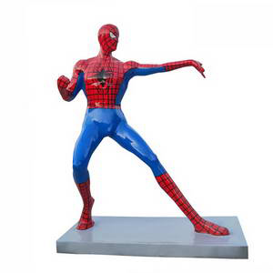 Giant spider man statue