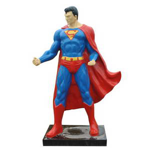 Life size superman statues