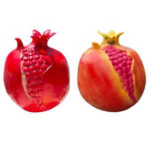 Fiberglass pomegranate sculpture