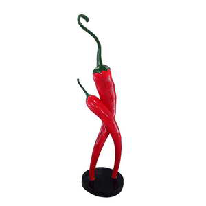 Large plastic pepper sculpture