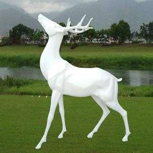 Modern deer sculpture