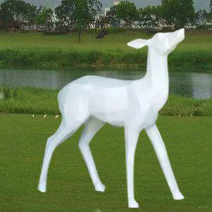 Modern deer garden statue