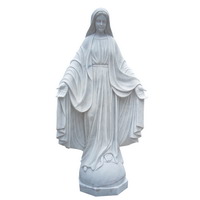 marble Virgin Mary statue