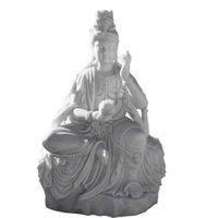 white marble Buddha statue