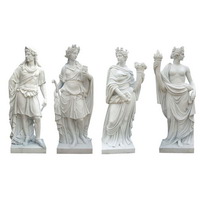 Marble four seasons statues